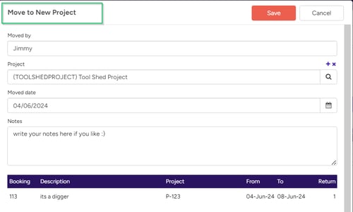 10244-return yard item to another project -2