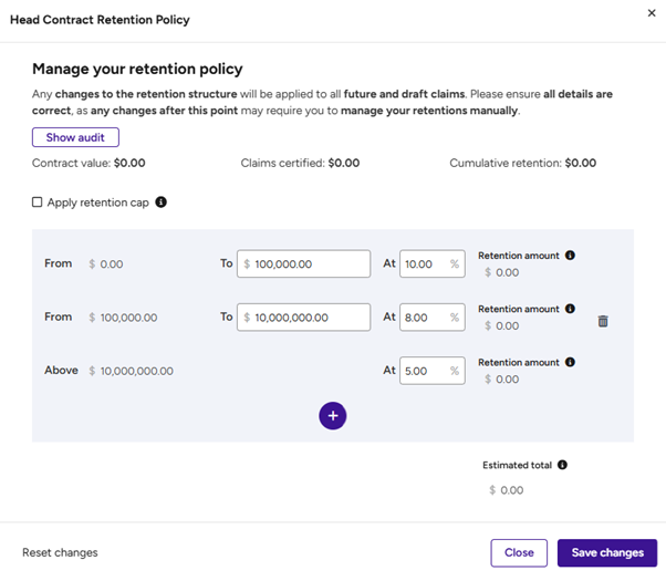 Head Contract Retention Policy