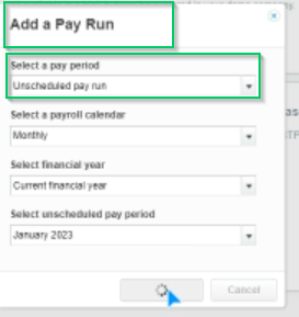 Xero Aus settings add payrun 10040-4