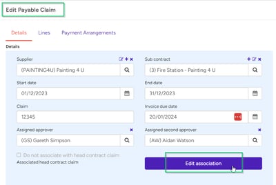 associate subcontract claim to HC claim14863-4