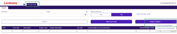 export cost codes - replacement-1